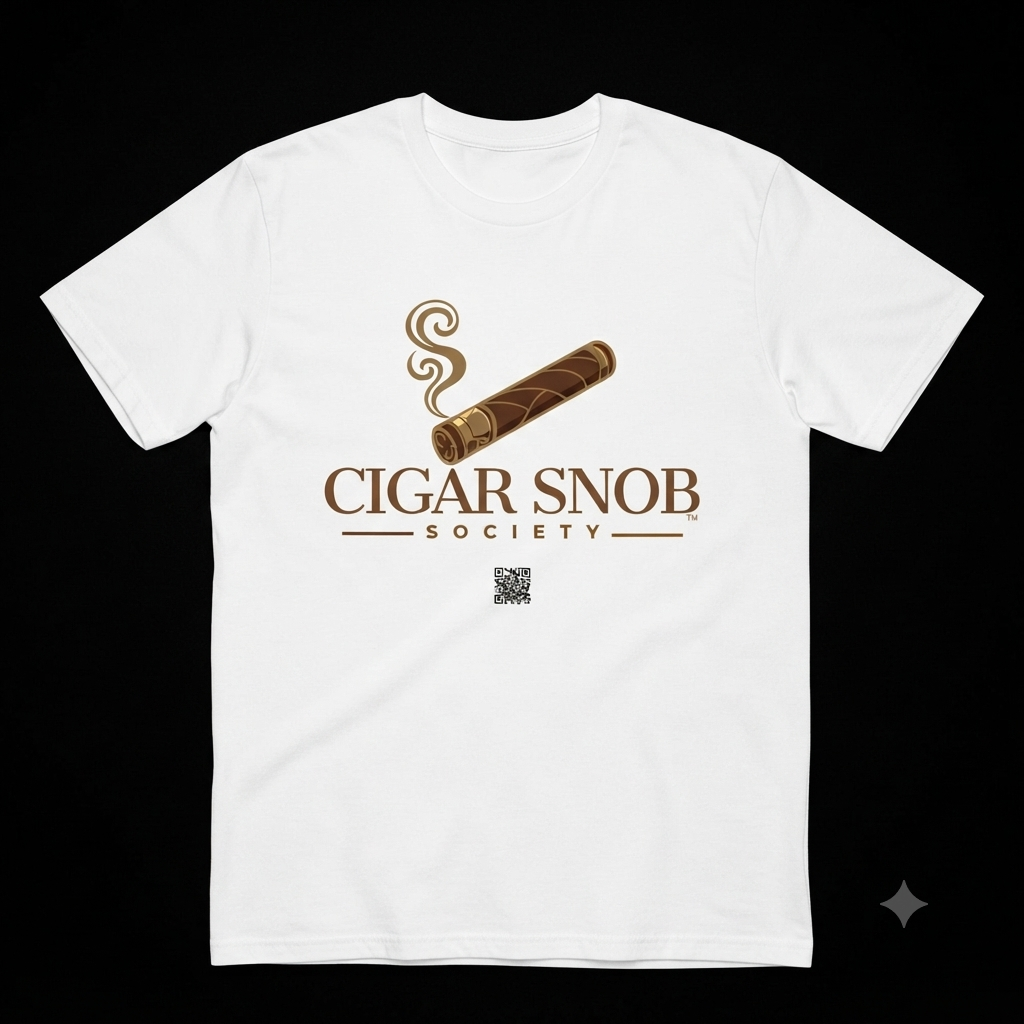 Cigar Snob Society w/Cigar Front & Back Tee
