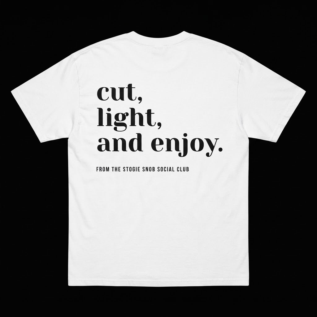 Stogie Snob Social Club w/Cigar Front & Back Tee